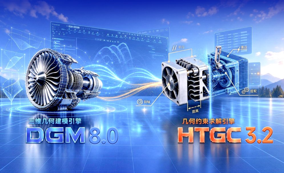 华天软件发布DGM8.0、HTGC3.2，国产三维CAD内核双擎同步升级